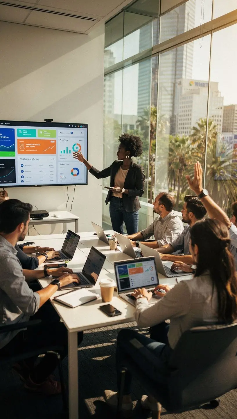 Modern office workspace